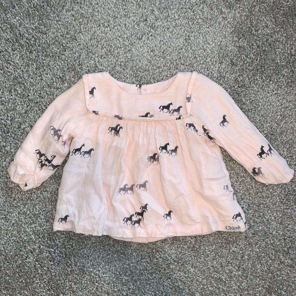 NWOT Chloé shirt with Horses